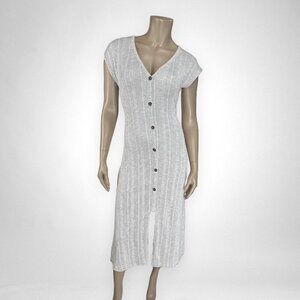 CAUTION TO THE WIND Gray‎ Midi Bodycon Dress M